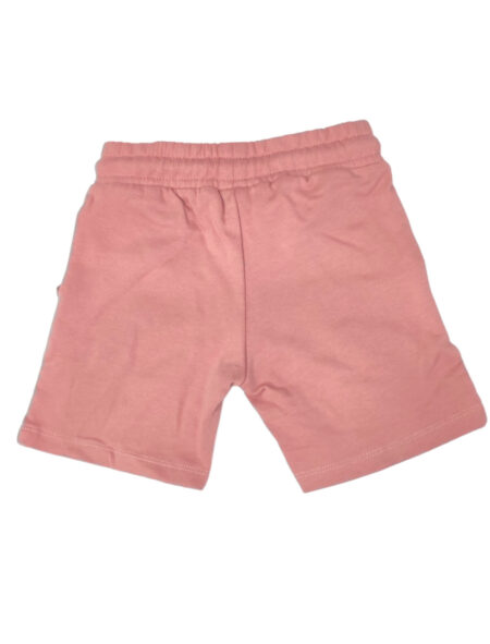 Lastikli Baskılı Çocuk Gül Kurusu Şort