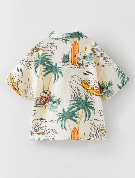 Snoopy Surf Peanuts Desenli Takım 4 Snoopy Surf Peanuts Desenli Takım