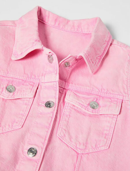 Denim Elbise Pembe 3 Denim Elbise Pembe