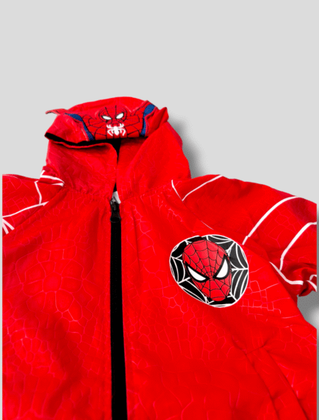 Spiderman Kapüşonlu Yağmurluk 4 kırmızı çocuk yağmurluk